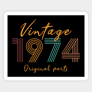 Vintage 1974 Birthday gift Magnet